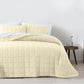 QUEEN 3-Piece Coverlet Set Bedspread Soft Touch Easy Care Breathable - Beige