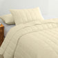 KING 3-Piece Coverlet Set Bedspread Soft Touch Easy Care Breathable - Beige