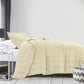 KING 3-Piece Coverlet Set Bedspread Soft Touch Easy Care Breathable - Beige