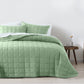 KING 3-Piece Coverlet Set Bedspread Soft Touch Easy Care Breathable - Green