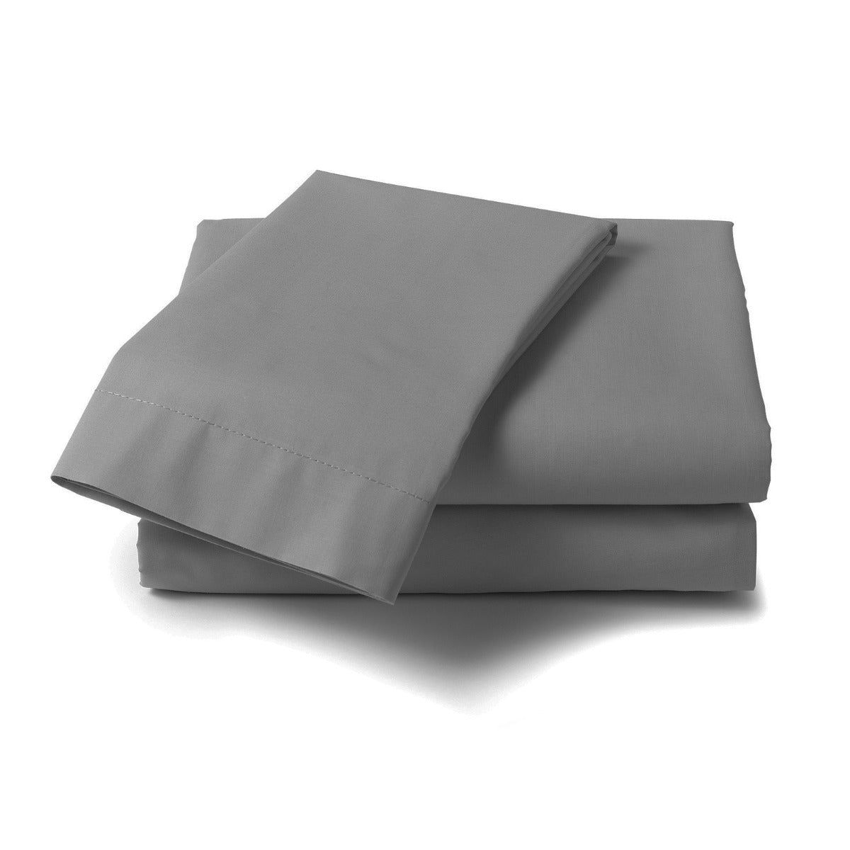QUEEN 1000TC Cotton Blend Quilt Cover Set Premium Hotel Grade - Charcoal