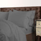 QUEEN 1000TC Cotton Blend Quilt Cover Set Premium Hotel Grade - Charcoal