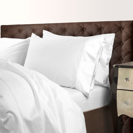 KING 1000TC Cotton Blend Quilt Cover Set Premium Hotel Grade - White