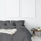 QUEEN 1000TC Hotel Grade Bamboo Cotton Quilt Cover Pillowcases Set - Grey