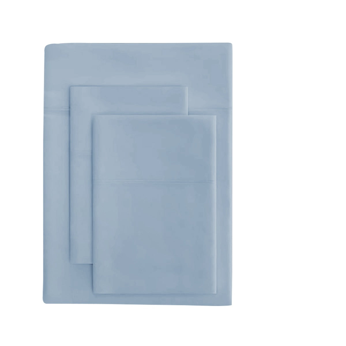 KING 1000TC Hotel Grade Bamboo Cotton Quilt Cover Pillowcases Set - Blue Fog