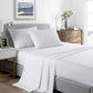 QUEEN 2000TC Bamboo Cooling Sheet Set Ultra Soft Bedding - White