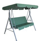 Colton Outdoor Swing Bench Seat Chair Canopy Furniture 3 Seater Garden Hammock - Dark Green