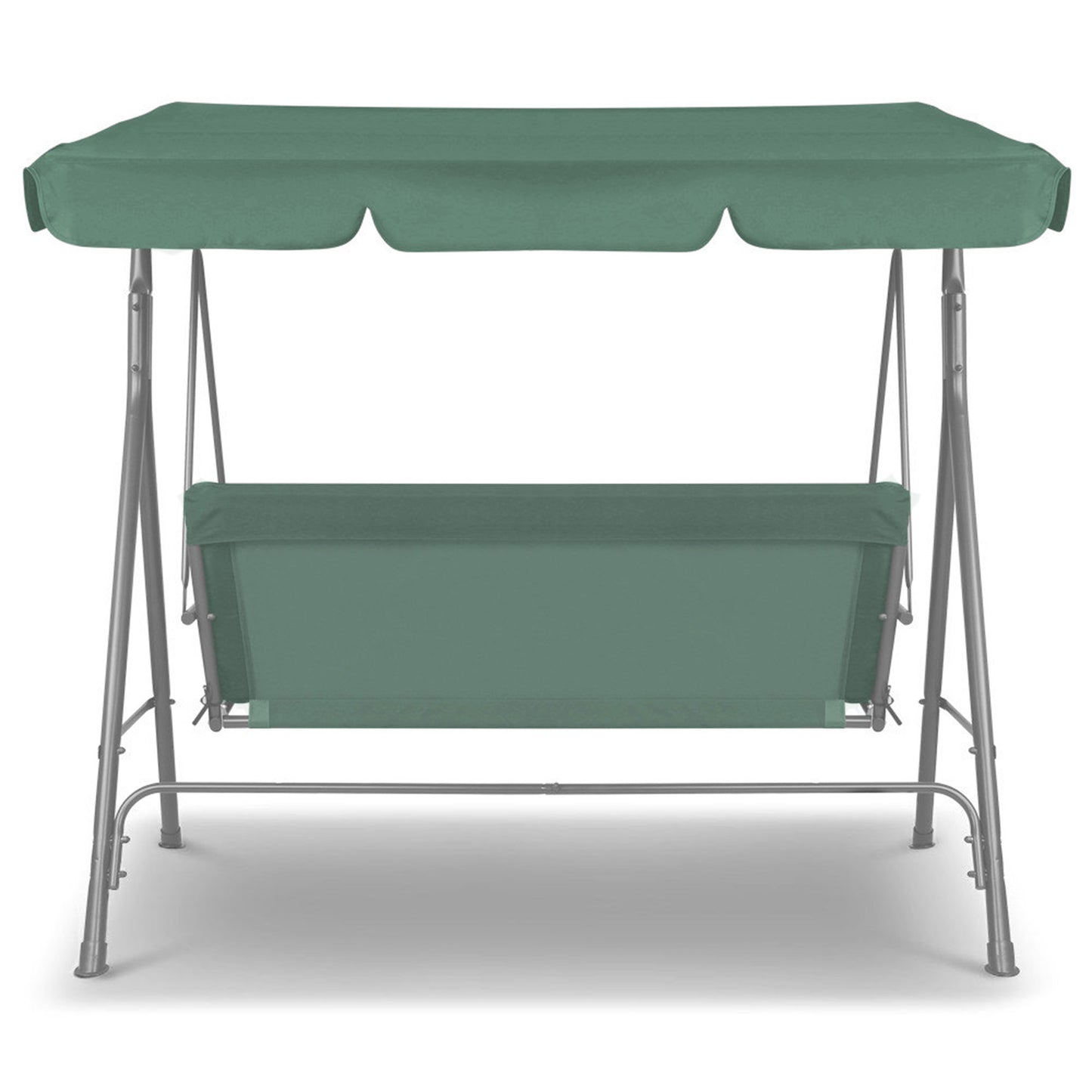 Colton Outdoor Swing Bench Seat Chair Canopy Furniture 3 Seater Garden Hammock - Dark Green