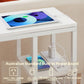 Rideau Bedside Tables with Power Chic Look - White