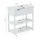 Robson Bedside Tables Multi-Tier with Powerboard - White