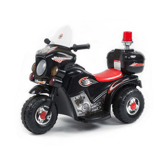 Electric Ride-on Motorcycle Rechargeable - Black
