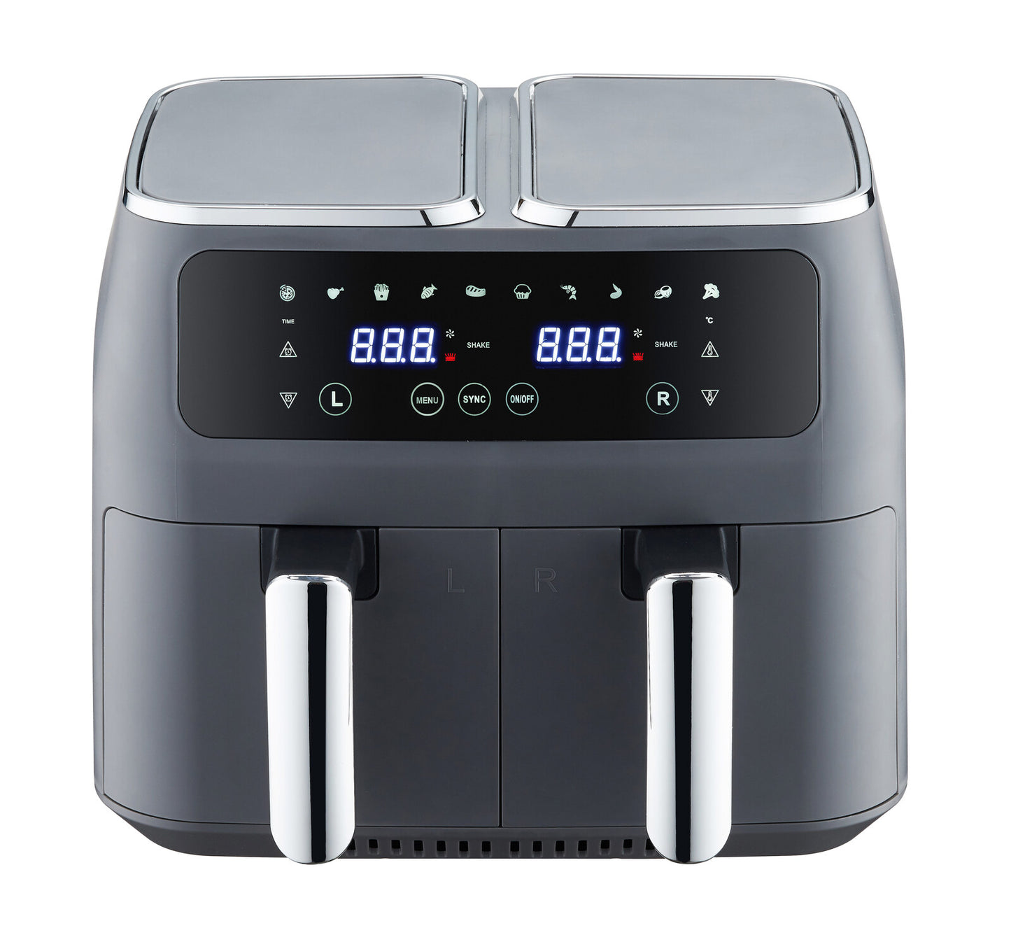 8L Dual Zone Digital Air Fryer with 200C 10 Cooking Programs