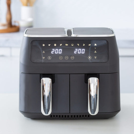 8L Dual Zone Digital Air Fryer with 200C 10 Cooking Programs
