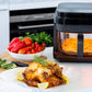 6.5L Glass Digital Air Fryer Oven 200C Easy Cleaning