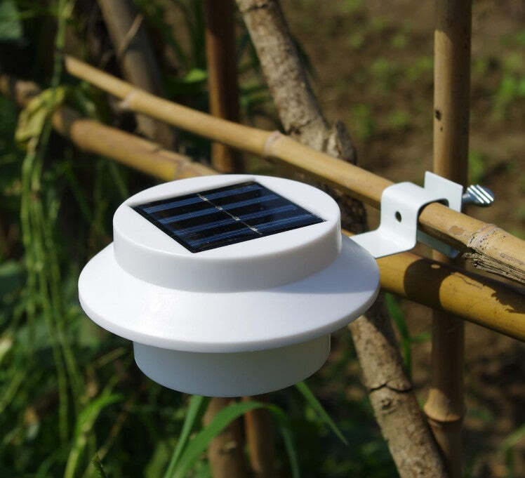 Set of 3 Solar Multipurpose Light with Screw & Mount Energy-Saving - White