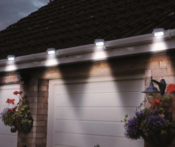 Set of 6 Solar Multipurpose Light with Screw & Mount Energy-Saving - White