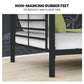Maia 2-in-1 Metal Bunk Bed Frame with Modular Design - Dark Matte Grey Single
