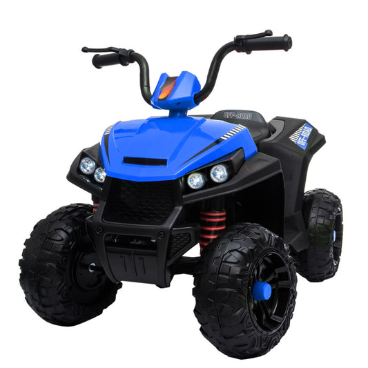 Electric Ride On ATV Quad Bike Battery Powered - Black & Blue