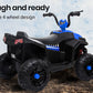 Electric Ride On ATV Quad Bike Battery Powered - Black & Blue