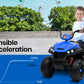 Electric Ride On ATV Quad Bike Battery Powered - Black & Blue