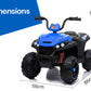 Electric Ride On ATV Quad Bike Battery Powered - Black & Blue