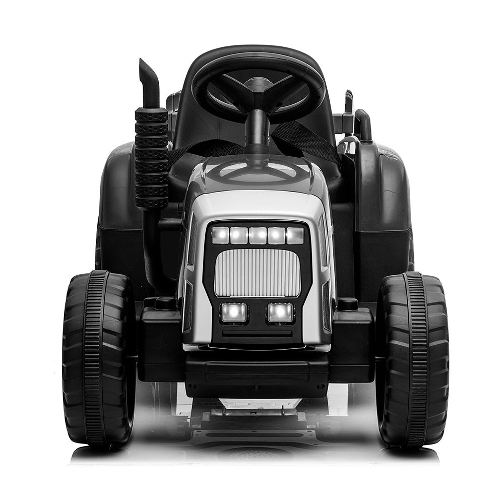 Electric Battery-Operated Ride On Tractor Toy Remote Control - Black