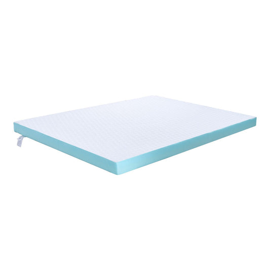 TWIN Dual Layer Mattress Topper 4 inch with Gel Infused - White