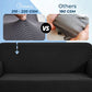 GOMINIMO Polyester Jacquard Sofa Cover 2 Seater (Black) HM-SF-101-RD