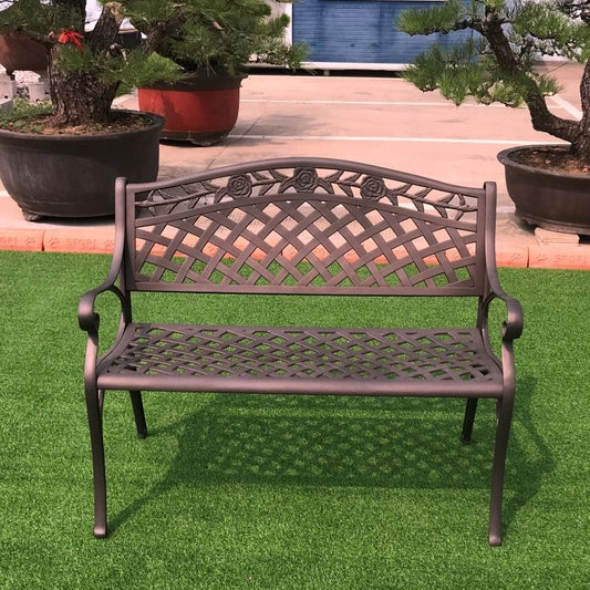 Elise Aluminium Bench - Bronze