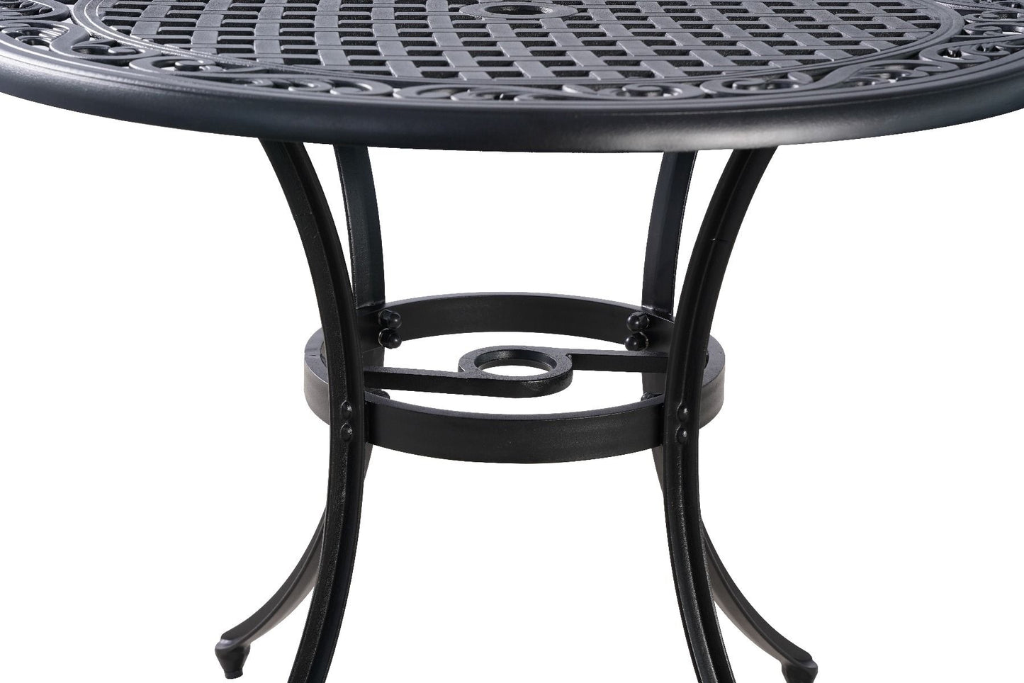 Nathan Aluminium 90cm Table - Black