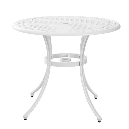 Nathan Aluminium 90cm Table - White