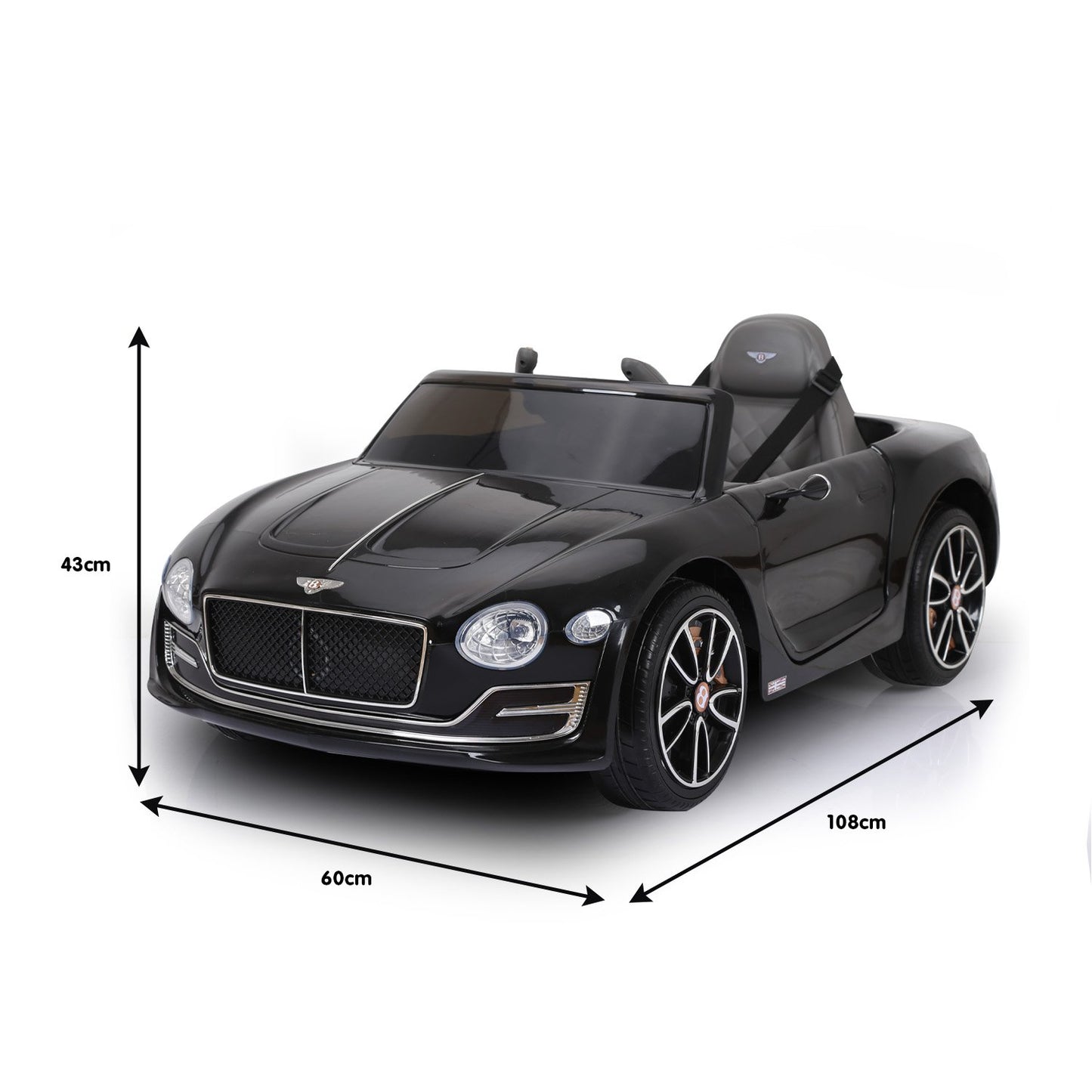 Bentley Exp 12 Licensed Speed 6E Electric Kids Ride on Car - Black