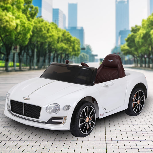 Bentley Exp 12 Speed 6E Licensed Kids Ride On Electric Car Remote Control - White