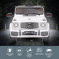 Mercedes Benz AMG G63 Licensed Kids Ride On Electric Car Remote Control - White