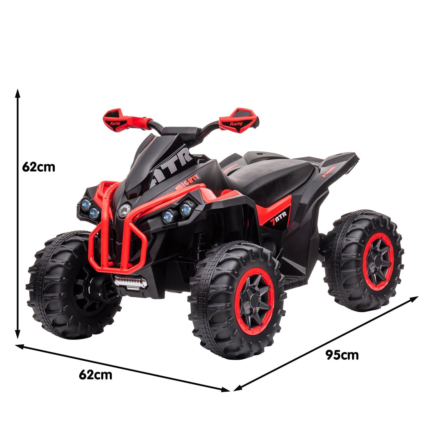 GTS99 Kids Electric Ride On Quad Bike Toy ATV 50W - Red