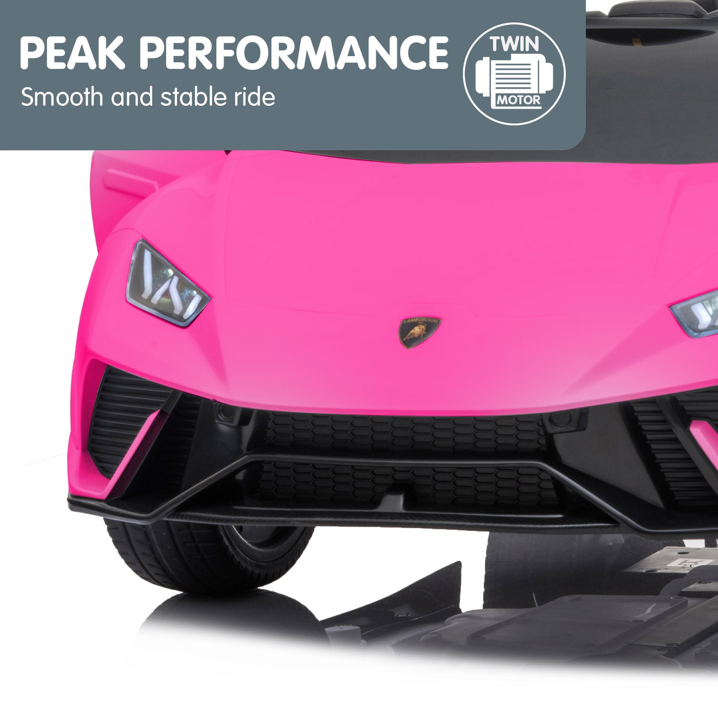 Lamborghini Performante Kids Electric Ride On Car Remote Control by - Pink