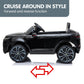 Land Rover Licensed Kids Electric Ride On Car Remote Control - Black