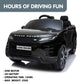 Land Rover Licensed Kids Electric Ride On Car Remote Control - Black