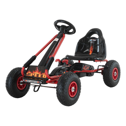 Kahuna G95 Kids Ride On Pedal-Powered Go Kart - Red