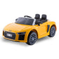 R8 Spyder Audi Licensed Kids Electric Ride On Car Remote Control - Yellow