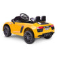 R8 Spyder Audi Licensed Kids Electric Ride On Car Remote Control - Yellow