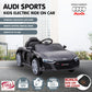 Audi Sport Licensed Kids Electric Ride On Car Remote Control - Black