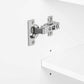 Sarantino 21 Pairs Shoe Cabinet Storage Organiser Shelf 2 Doors 80 x 30 x 90cm in White