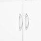 Sarantino 21 Pairs Shoe Cabinet Storage Organiser Shelf 2 Doors 80 x 30 x 90cm in White