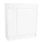 Sarantino 21 Pairs Shoe Cabinet Storage Organiser Shelf 2 Doors 80 x 30 x 90cm in White