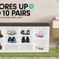 Sarantino Shoe Rack Cabinet Organiser Brown Cushion Bench Stool - 104 X 30 X 45 - White