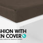 Sarantino Shoe Rack Cabinet Organiser Brown Cushion Bench Stool - 104 X 30 X 45 - White
