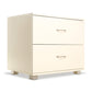 Bedside Table Cabinet Storage Chest 2 Drawers Lamp Side Nightstand White