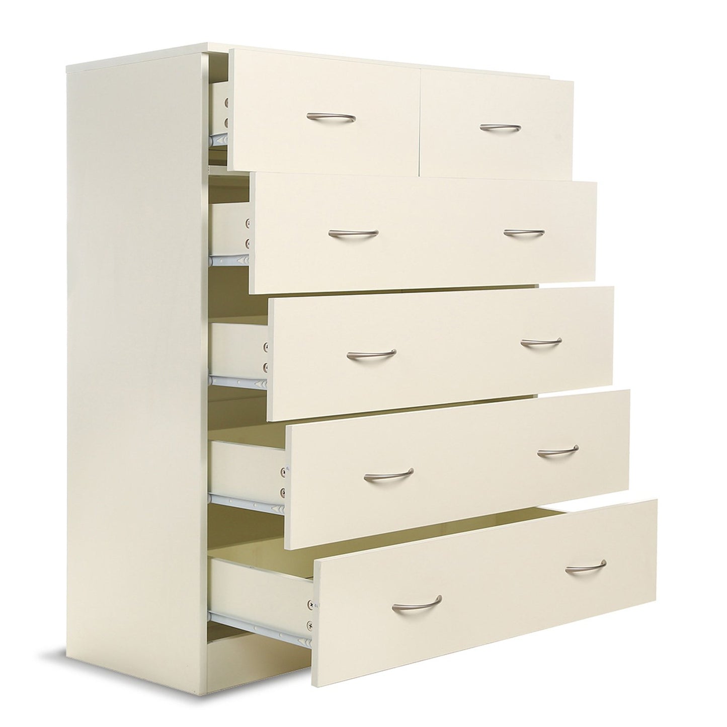 Tallboy Dresser 6 Chest Of Drawers Cabinet 85 X 39.5 X 105 - White