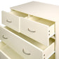 Tallboy Dresser 6 Chest Of Drawers Cabinet 85 X 39.5 X 105 - White